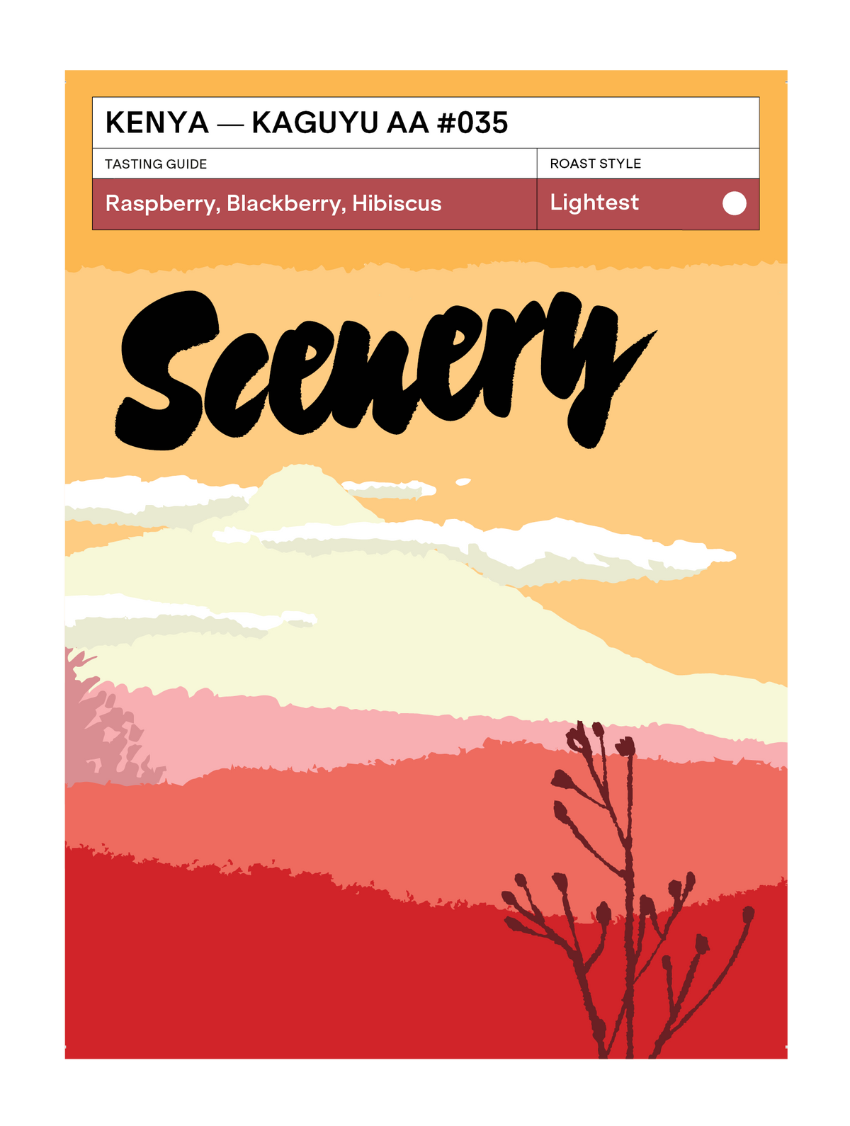 Scenery Kaguyu AA #035 200g whole bean coffee