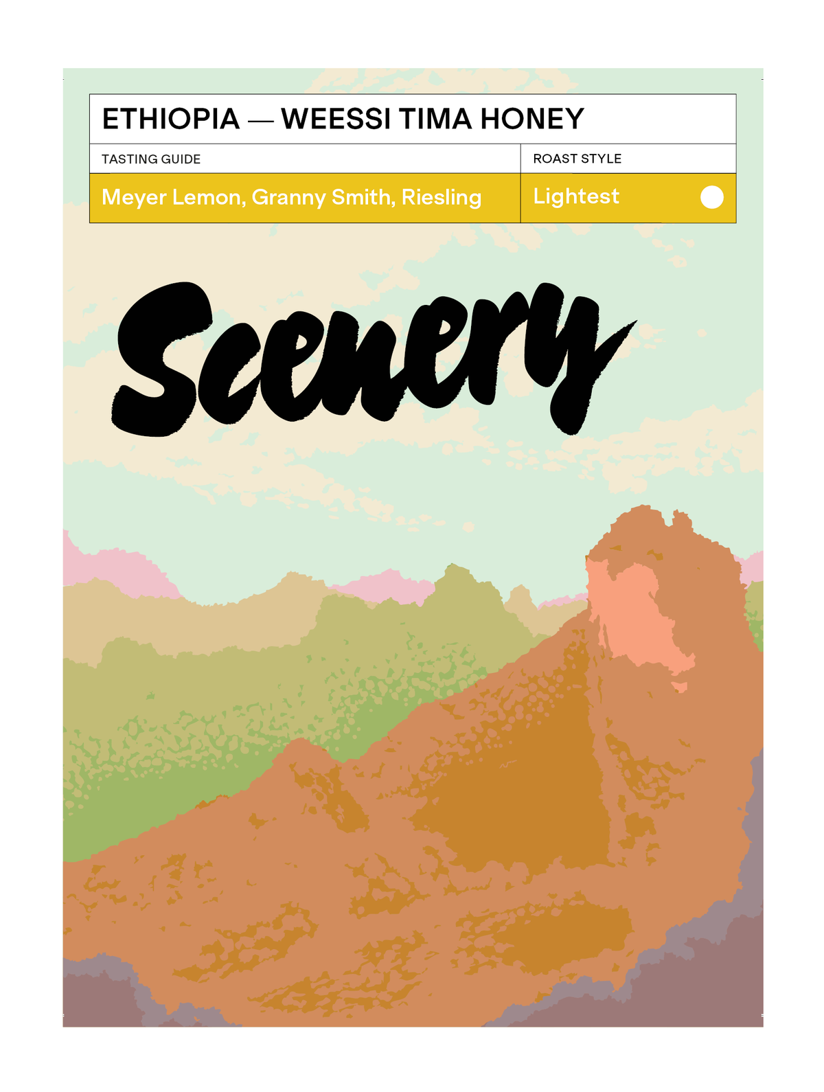 Scenery Weessi Tima Anoxic Honey 200g whole bean coffee