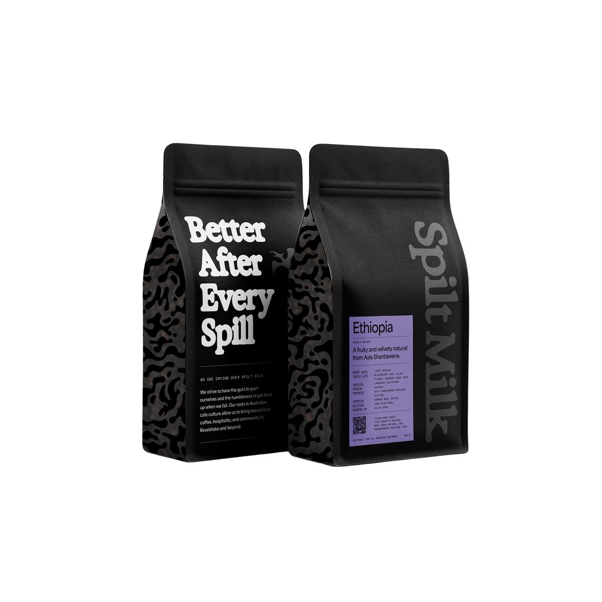 Spilt Milk Coffee Roasters - Ethiopia - Ayla Shantawene Natural - 250g whole bean coffee