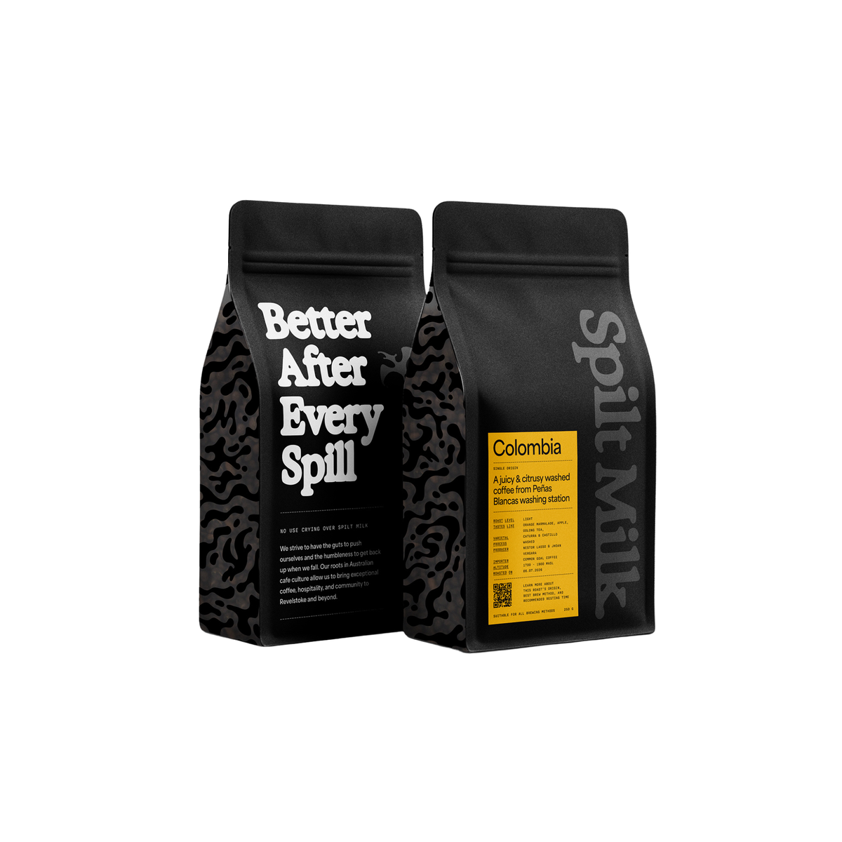 Spilt Milk Coffee Roasters - Colombia - Peñas Blancas - 250g whole bean coffee