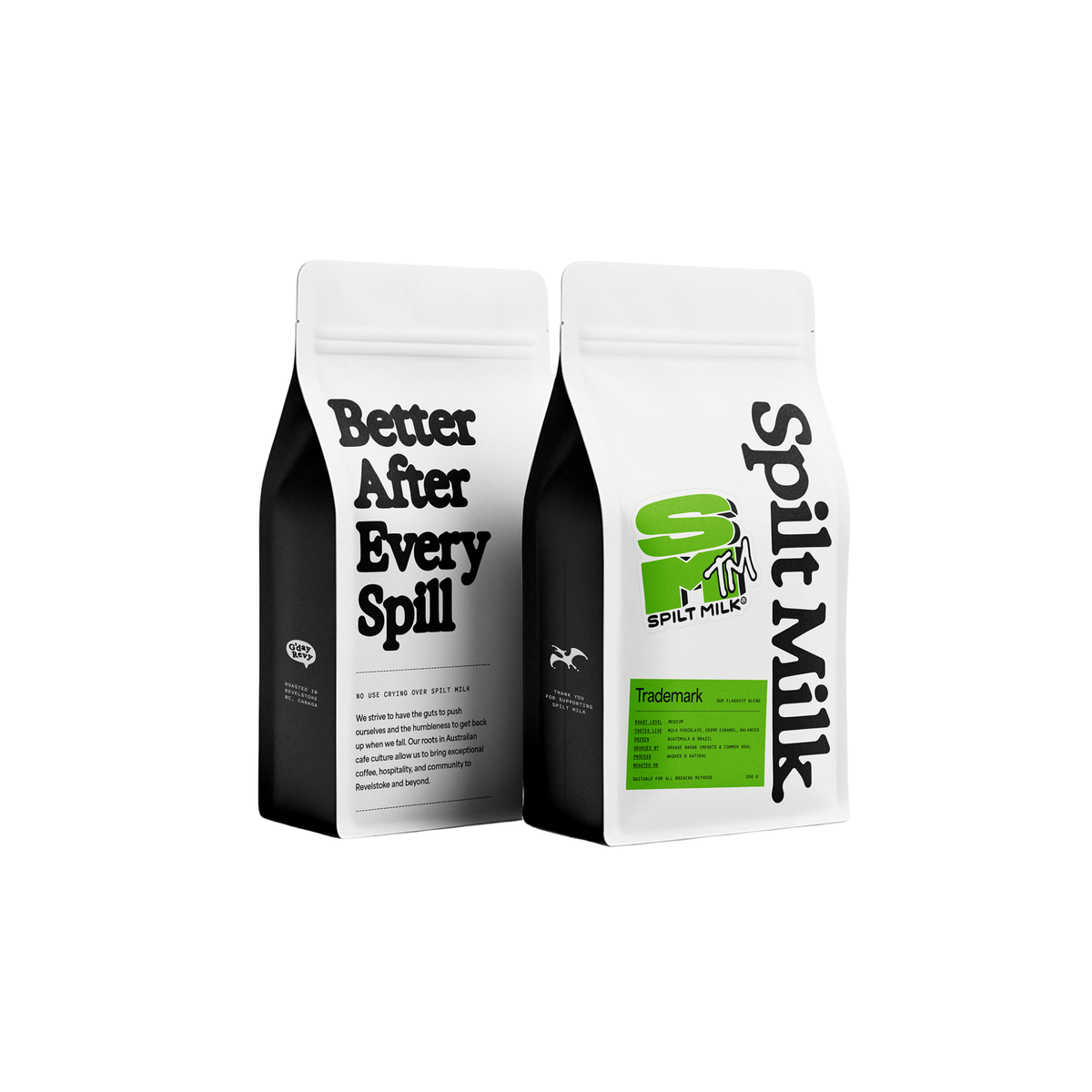 Spilt Milk Coffee Roasters - Trademark - 250g whole bean coffee