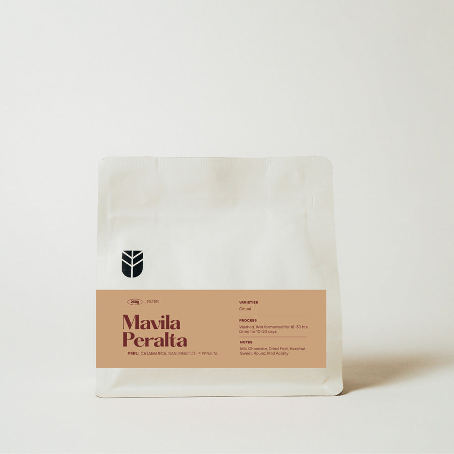 Subtext Coffee Roasters - Batch Brew | Mavila Peralta - Peru - Washed - Catuai 250g coffee bag