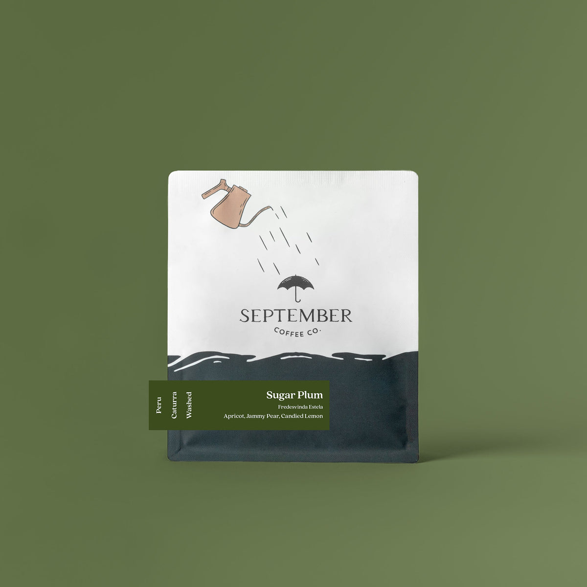Coffee packaging for SEPTEMBER - Sugar Plum - Peru Washed Yellow Caturra