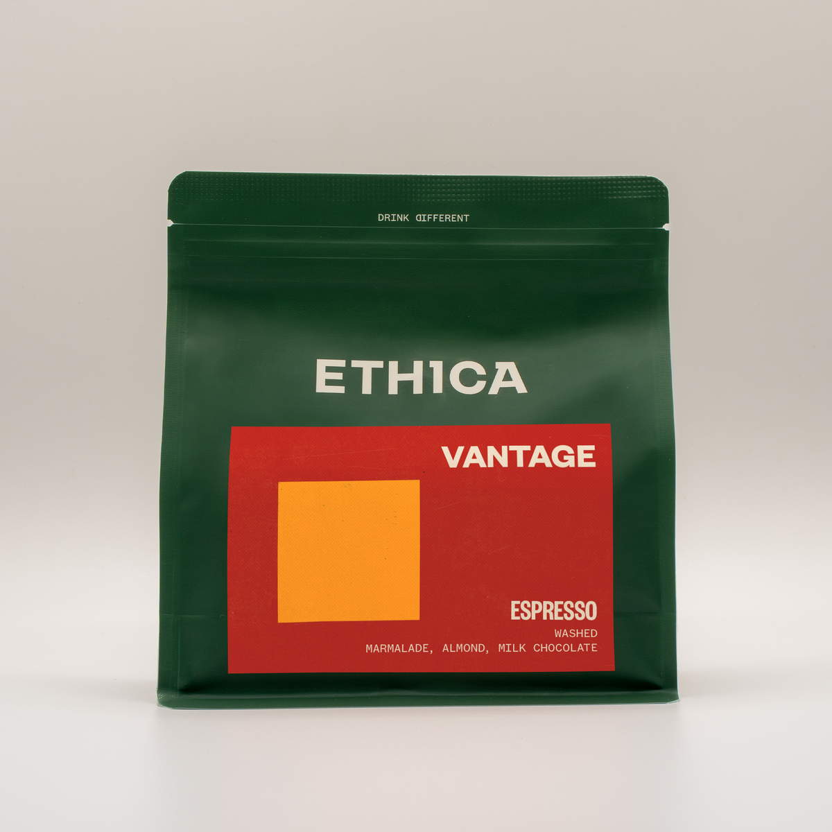 Coffee packaging for Ethica Coffee Roasters - Vantage Espresso - Colombia