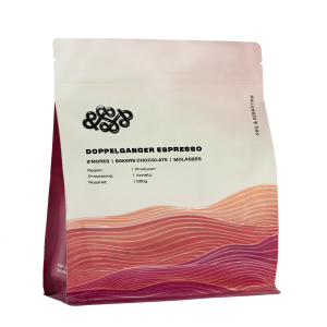 Dopplegänger is our darkest espresso roast and our easiest to use espresso. Just like Alter Ego, don't expect sweaty looking black beans. Instead, these beans have been roasted to a beautiful chocolate brown colour.