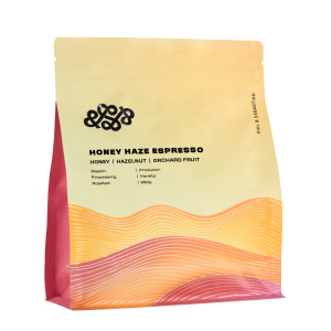Honey Haze is a delicate, sweet and balanced espresso. Honey sweetness is what we're after with this one.