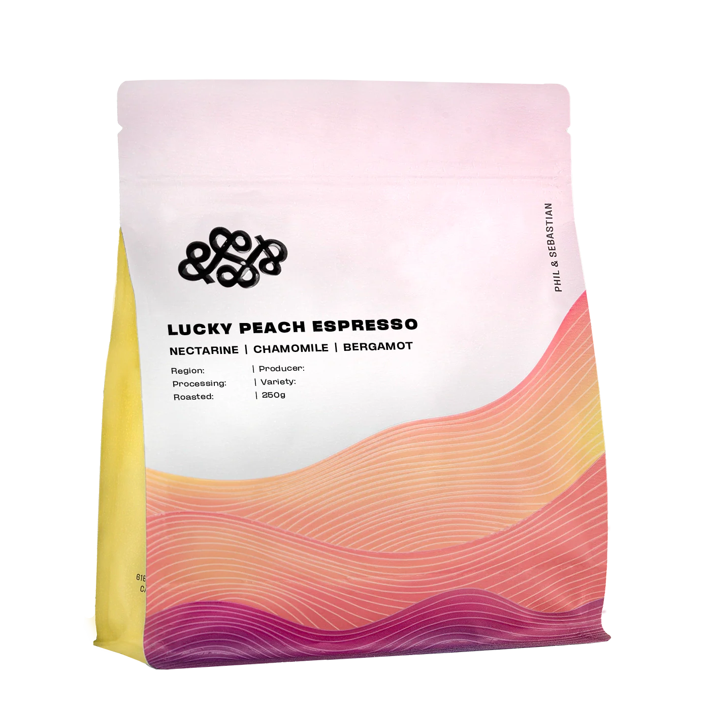 Lucky Peach is a delicate but juicy espresso with florals, stone fruit and sweet citrus.