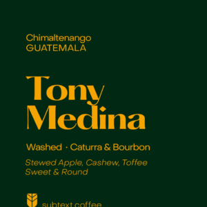 Guatemala Tony Medina Early Harvest Espresso